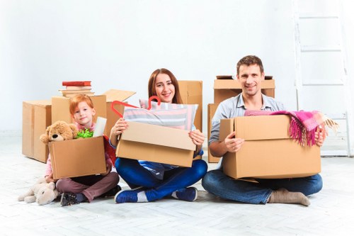 Neatly packed student belongings stored safely in Brondesbury