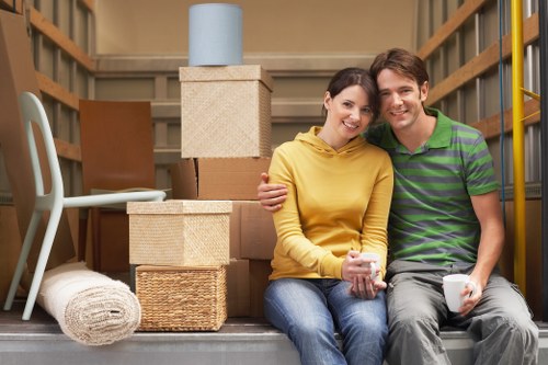 Removal van prepared for a home relocation in northwest London