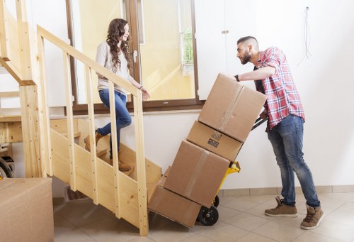Decluttering and storage organization in Brondesbury