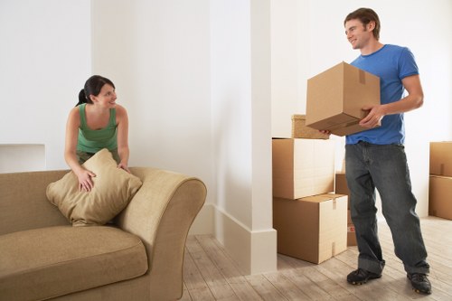 Organised home during renovation with mobile storage